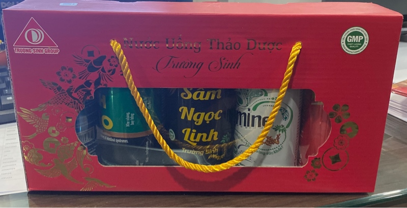 Nước uống thảo dược Trường Sinh (Hộp 5 lon)
