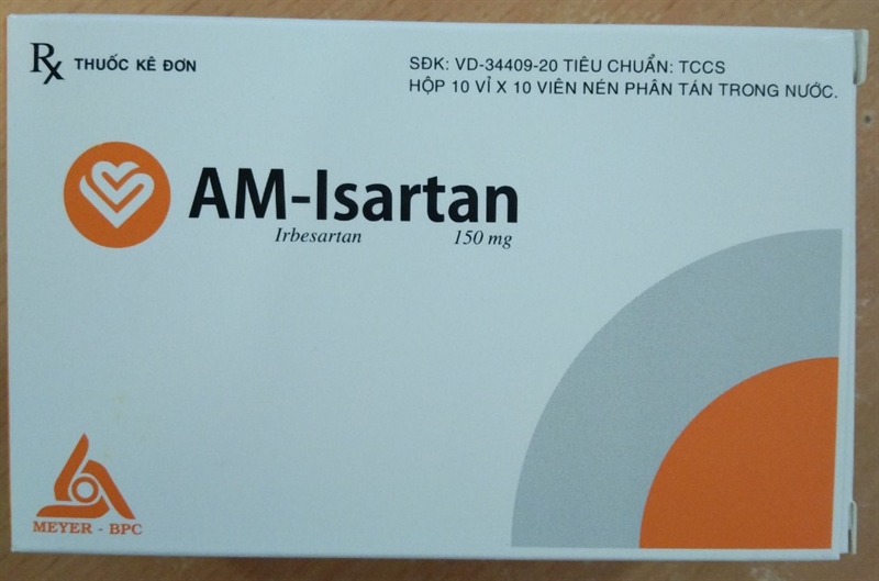 AM-Isartan (Irbesartan 150mg) (Hộp 10 vỉ x 10 viên) - Meyer-BPC