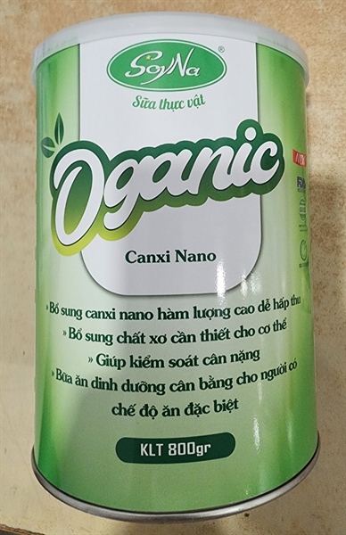 Sữa thực vật Oganic 800g- SoyNa
