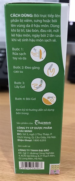 Cotripro gel 10gr (Dùng khi bị trĩ, táo bón, nứt hoặc đau rát hậu môn) - Đại Bắc 5