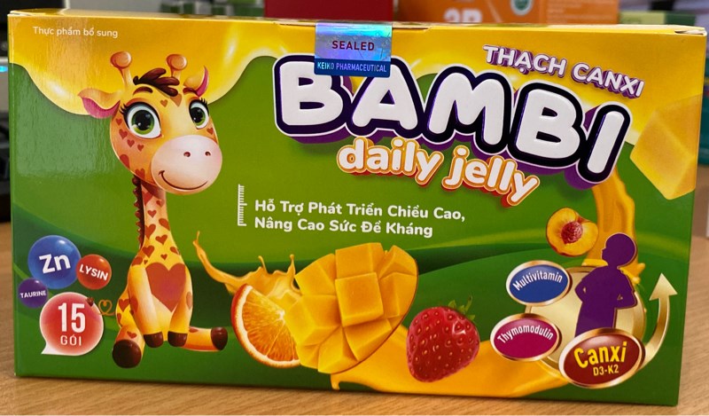 Bambi daily jelly Thạch Canxi (H*15gói) - Winpharma 2