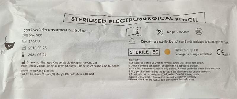 Tay dao mổ điện (Sterilised electrosurgical pencil) - China 2