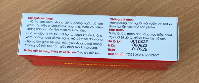 Xịt mũi Bảo Tín Xoang 15ml - Bạch Dương 2