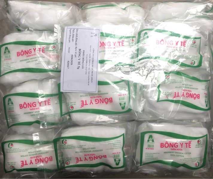 [Hết hạn] Bông y tế 5g thấm nước Asean (K*20bịch*42gói) - Asean