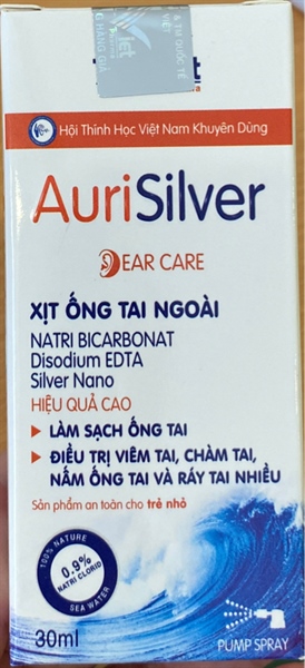 Xịt tai AuriSilver 30ml - Xanh ĐT
