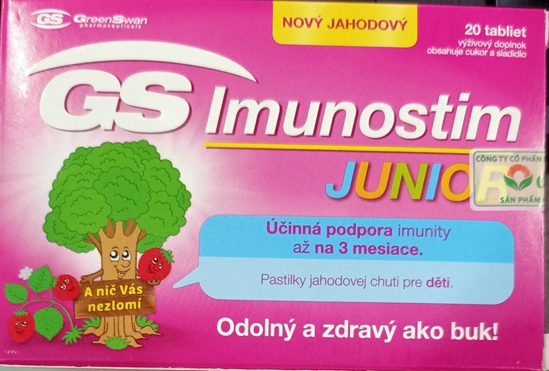 GS Imunostim Junior (Giúp tăng cường hệ miễn dịch) (H*2vỉ*10viên) - Cộng Hòa Séc