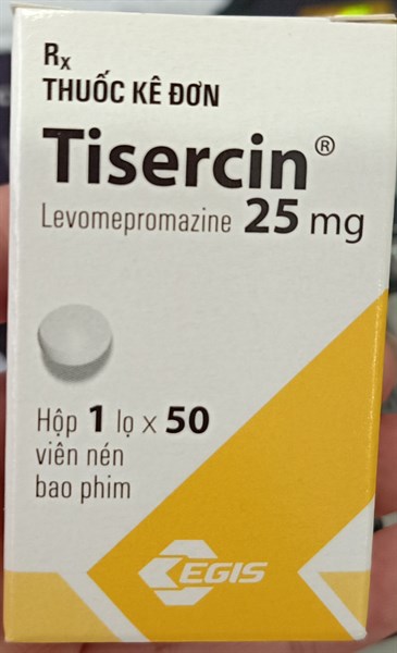 Tisercin (Levomepromazin 25mg) (K*200Lọ 50viên) - Hungary