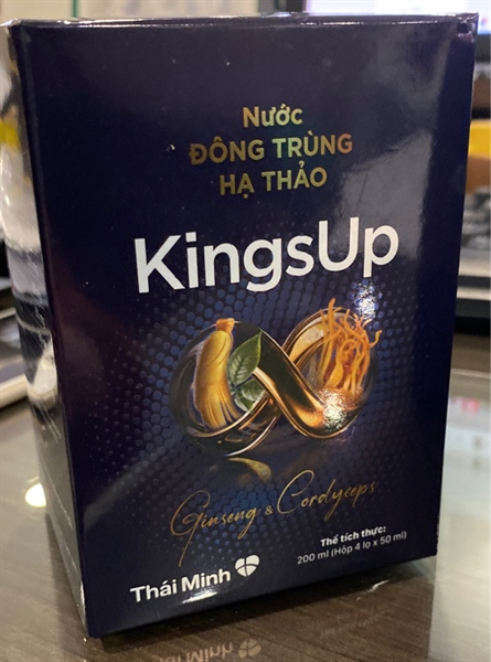 Nước Đông trùng hạ thảo KingsUp (Hộp 4 lọ x 50ml) - Thái Minh