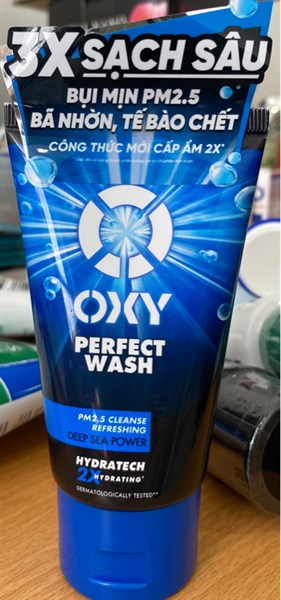 Kem rửa mặt Oxy Perfect Wash 50g (Sạch sâu bụi mịn PM2,5 - mát lạnh) - Rohto/VN
