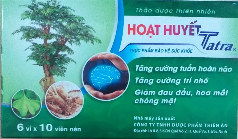 Hoạt huyết Tatra (H*6vỉ*10viên nén) - Thiên Ân
