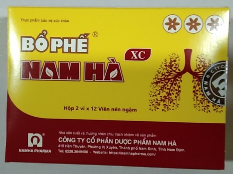 Bổ phế Nam Hà XC (H*2vỉ*12viên nén ngậm) - Nam Hà