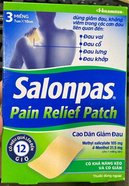 Salonpas Pain Relief (H*3miếng) - Hisamitsu