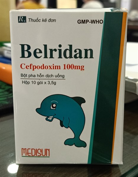 Belridan (Cefpodoxime 100mg) (H*10gói*3,5g) - Medisun