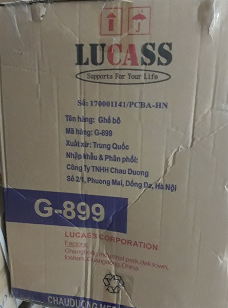 Ghế có bô thường không bánh xe Lucass G - 899 - China