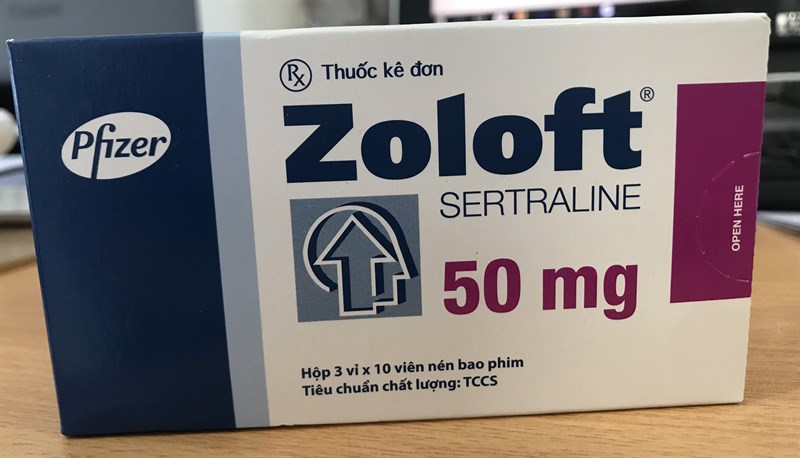 Zoloft 50mg (Sertraline) (Điều trị bệnh trầm cảm) (H*3vỉ*10viên) - Frize/Đức