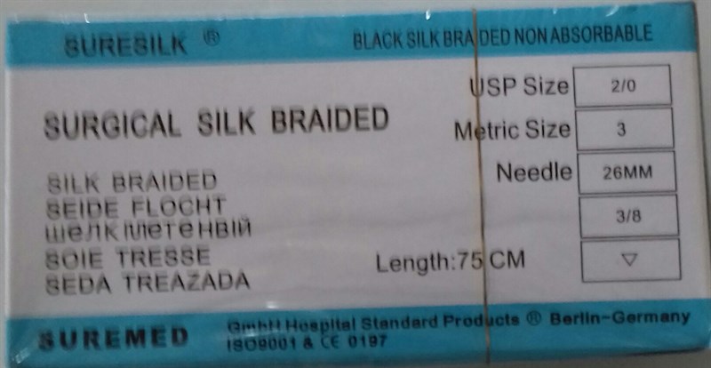 Chỉ Silk số 2/0 (H*12sợi) - Germany