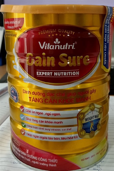 Vitanutri Gain sure (Dinh dưỡng đặc biệt dành cho người gầy) 900g - Hoàng Trung Kha