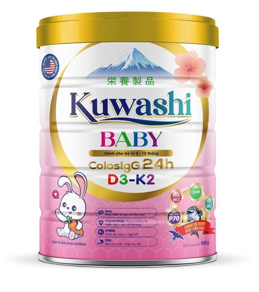 Kuwashi Baby 900g (dành cho trẻ từ 0 tháng tuổi tới 12 tháng tuổi) - Capital Milk/VN