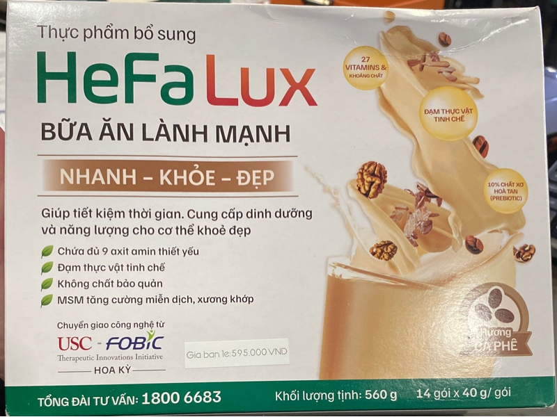 Hefalux (Bữa ăn lành mạnh) (Hộp 14 gói x 40g) - Nutricare