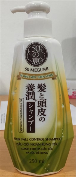 Dầu gội ngăn rụng tóc (50 Megumi Hair fall control shampoo) 250ml - Rohto/VN