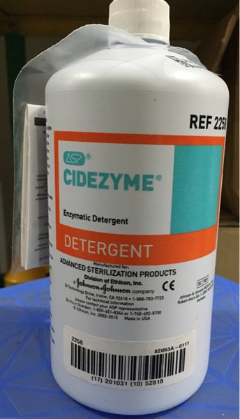 Dung dịch tẩy rửa bề mặt dụng cụ 2258 Cidezyme enzymatic detergent Chai 1L Thùng/12chai(Mỹ)