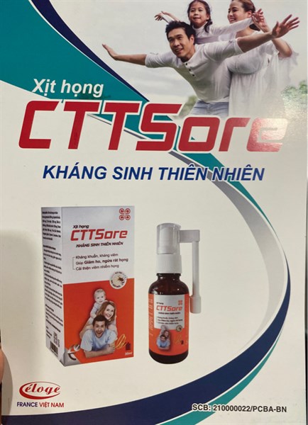 Xịt họng CTT Sore 30ml - Eloge France