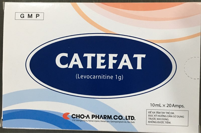 Catefat - Levocarnitine 1g (H*20ống*10ml) - Hsfn Quốc