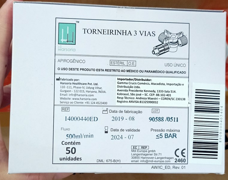 Khóa 3 chạc không dây (Torneirinha 3 vias) - Harsoria/India 3