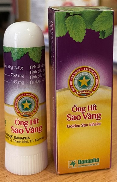 ống hít sao vàng (Star Danapha) (Hộp 1 ống x 1,5g) - Danapha