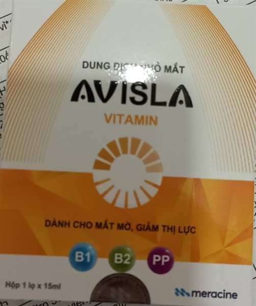 Dung dịch nhỏ mắt Avisla Vitamin 15ml - Gia Nguyễn