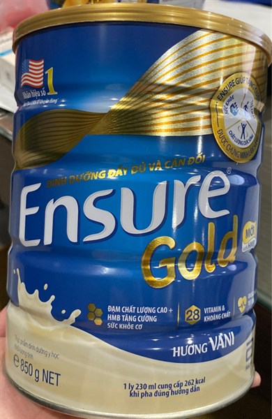 Sữa Ensure Gold hương Vani 800g (Thùng 12 hộp) - Singapore