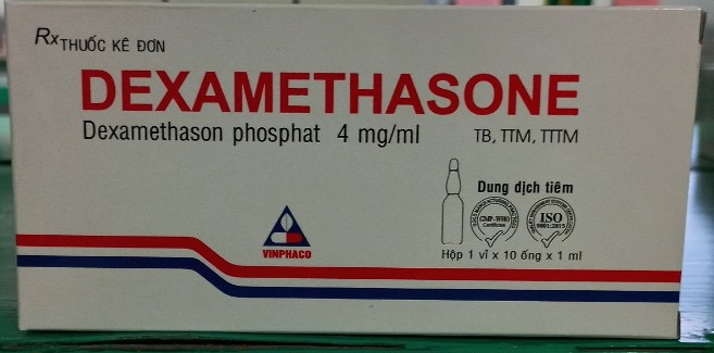 Dexamethasone 4mg/1ml (Hộp 1 vỉ x 10 ống) - Vĩnh Phúc VN