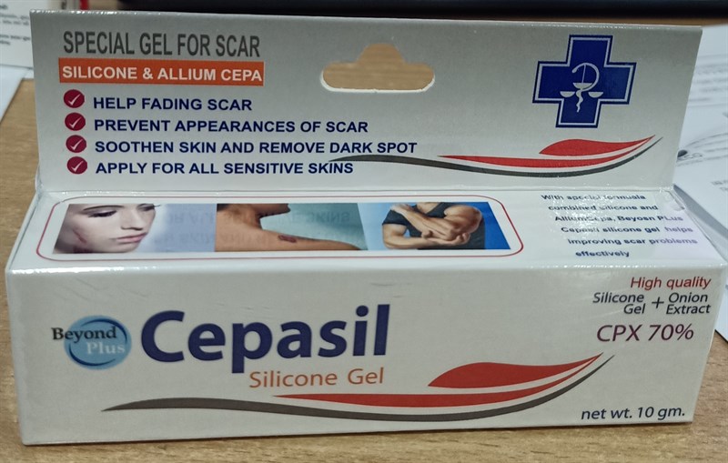 Cepasil Silicone gel 10g (Cải thiện sẹo) - Thái Lan