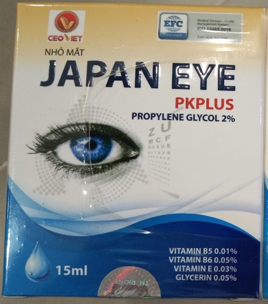 Nhỏ mắt Japan Eye PK Plus 15ml - VN/Center