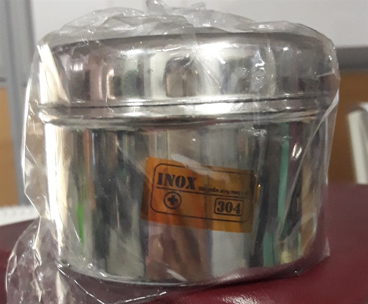 Bát kền INOX 7,5cm (Hộp đựng bông cồn Inox phi 8)