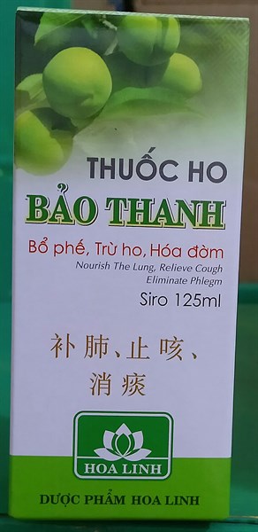 Thuốc ho bảo thanh 125ml - Hoa Linh