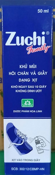 Zuchi family 50ml( xịt giầy) Hoa linh