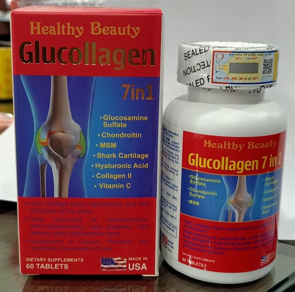 HB Glucollagen 7 in 1 (Lọ*60viên) Bổ sung toàn diện cho khớp - Mỹ