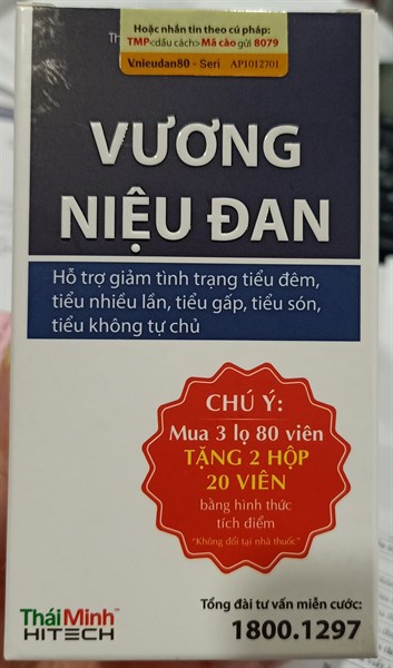 Vương niệu đan (Lọ*80viên) - Thái Minh