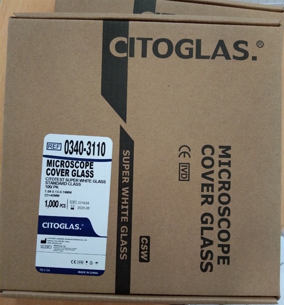 Tấm phủ tiêu bản bằng thuỷ tinh, kích thước 22x40mm