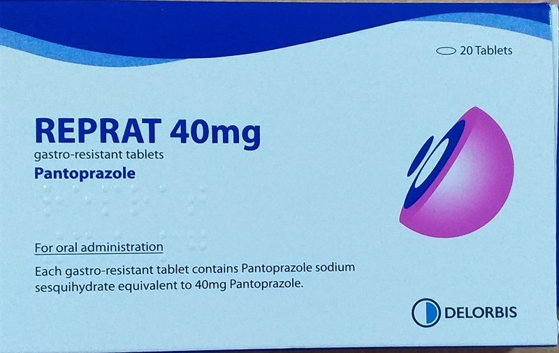 Reprat 40mg (Pantoprazol) (H*2vỉ*10viên) - Sớp (Vỉ)