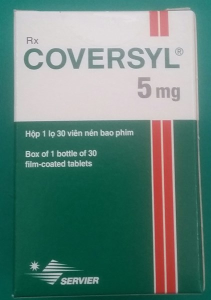 Thuốc Coversyl 5mg Servier thuốc huyết áp (K*80Lọ*30viên)