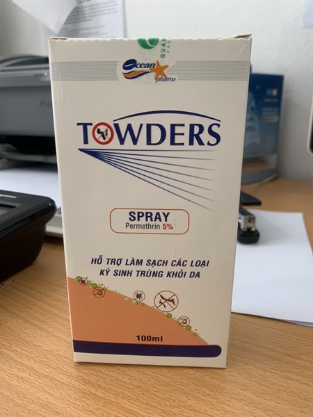 Towders spray 100ml (Hỗ trợ làm sạch các loại ký sinh trùng khỏi da) - Oceanpharma