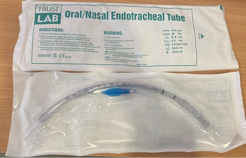 Ống đặt nội khí quản có bóng số 6,5 - Truslab/China