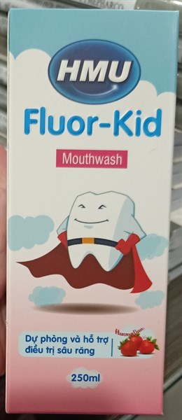 Nước súc miệng HMU Fluor - Kid 250ml - Nguyễn Thiệu