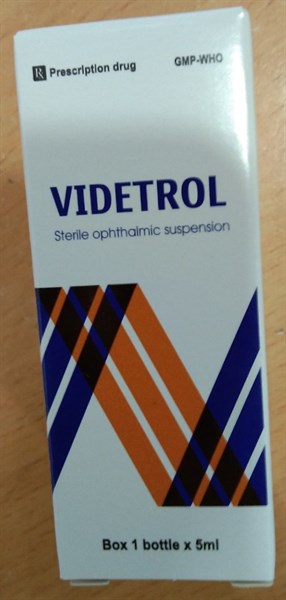 Hỗn dịch nhỏ mắt Videtrol 5ml - Gia Nguyễn