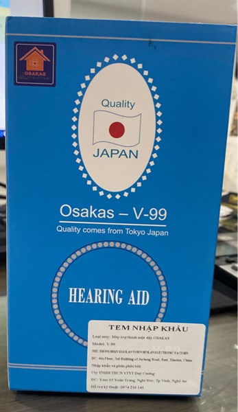 Máy trợ thính 1 dây Osakas (Model: V-99) - China