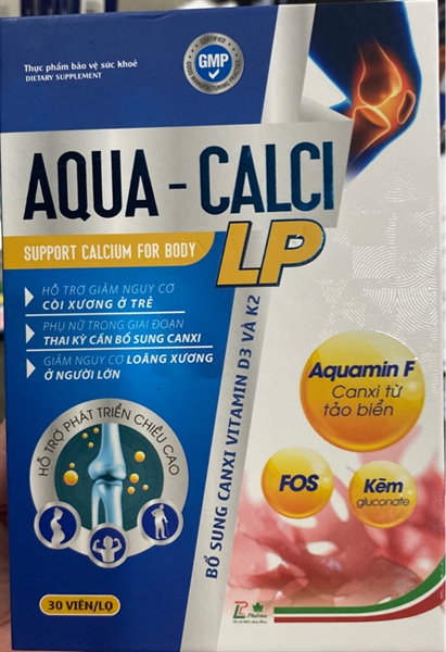 Aqua - Calci LP (Lọ 30 viên) - Liên Phong