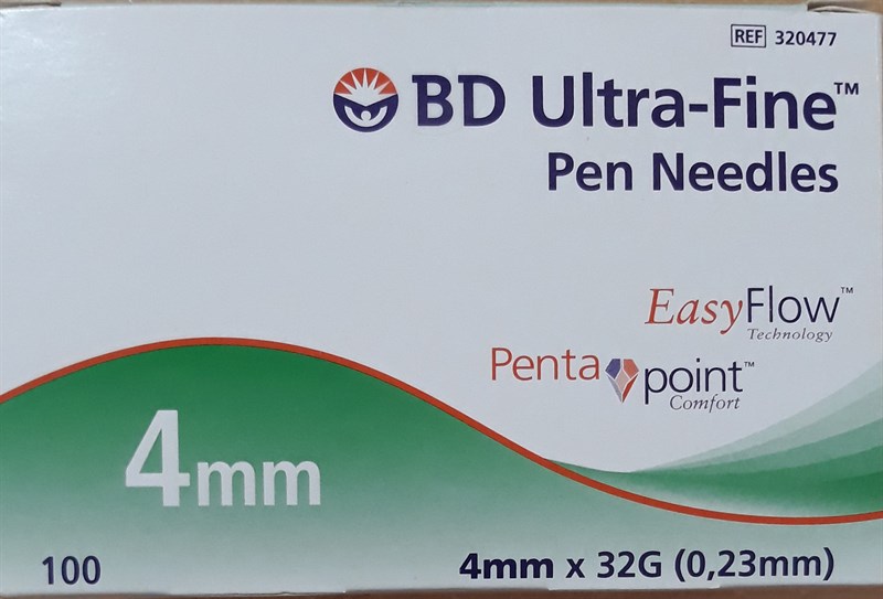 BD Ultra - Fine + Pen Needles 32G x 4mm (Tiêm Insullin) (H*100cái) - Ireland