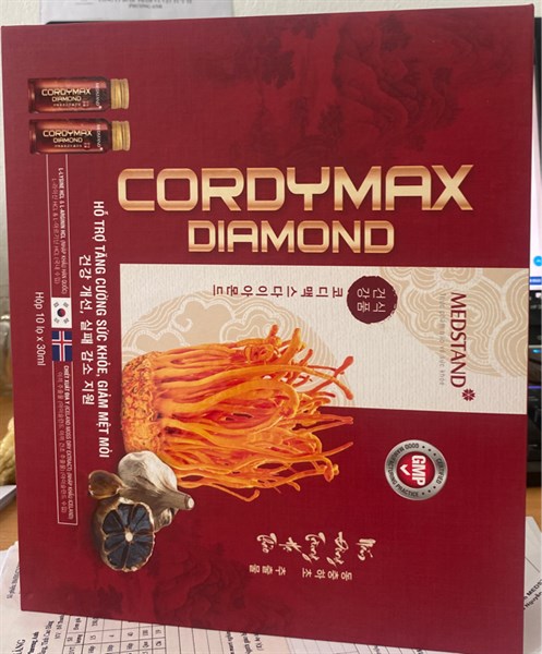 Cordymax Diamond (Hộp 10 lọ x 30ml) - Medstand - Không xuất
